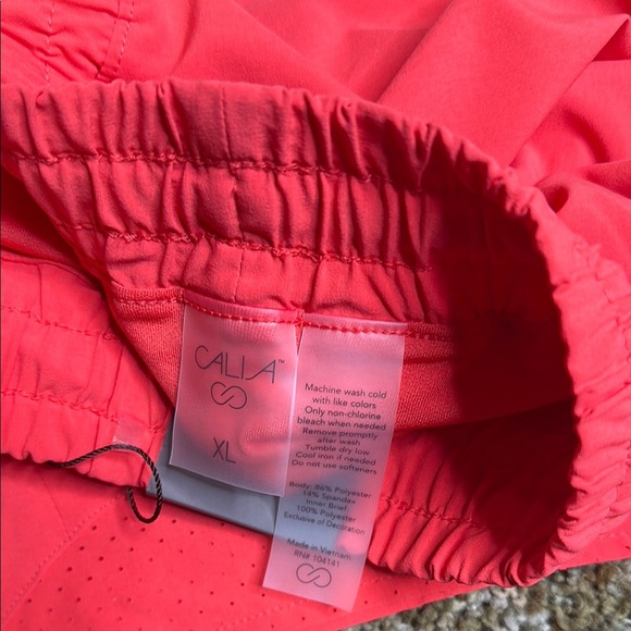 Calia Run Collection Low Rise Infinity Short 3" Relaxed Fit Coral Women's XL NWT - Picture 7 of 16